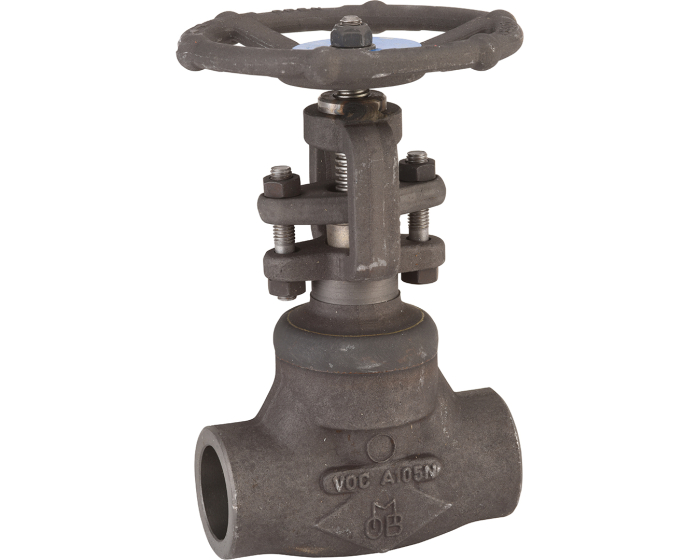 Carbon steel A150N globe valve 417 TRIM 5 800 lbs SW 1/2''